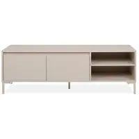 CALICOSY - TV-Möbel 2 Türen, 2 Nischen, Farbe Kaschmir, L150 cm - NERIO