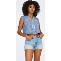 ONLY Jeans-Weste in Blau - S