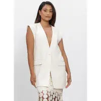 Copenhagen Muse Damen Blazers Cmtailor-waistcoat - Creme - Größe XL