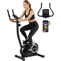 SPORTNOW Heimtrainer Fahrrad Höhenverstellbar Hometrainer mit Magnetwiderstand
