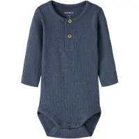 Name it Body l/ä - Rib - NbmKab - Vintage Indigo/Melange - - 74 - Body L/Ä