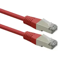 Roline Patchkabel Cat.6 (Class E), PoE, S/FTP (PiMF), rot, 20 m
