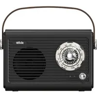 Silva Mono 1966 BT schwarz tragbares Retro-Radio mit 1500mAh Akku