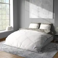 Lorena Uni Mako-Satin Bettwäsche Classic Hut 155x220 cm + 80x80 cm | weiss - weiß