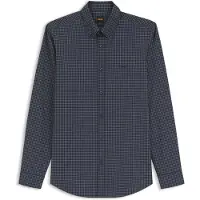 BOSS Regular-Fit Hemd aus Stretch-Baumwolle mit Vichy-Karo Grösse L