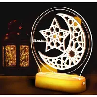 Rosikey Ramadan Deko LED Lampe Eid Mubarak Dekoration Laterne, Muslim Islam Ramadan Dekoration Nachtlicht Ornamente für Muslimische Ramadan Festival