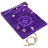 Enhance Gaming Tabletop Roll on a Scroll Würfeltasche mit Würfel Lila