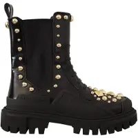 Dolce&Gabbana Dolce & Gabbana Stiefel aus Leder in Schwarz