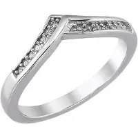 Trendor 21786 Damenring 925 Silber Rhodiniert Zirkonia-Ring