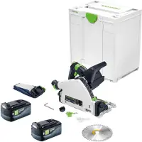 Festool TSC 55 KEB-Basic Akku Tauchsäge 18 / 36 V 160 mm Brushless + 2x Akku 5,0 Ah + Systainer - ohne Ladegerät