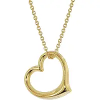 Trendor 21837 Damen-Halskette Swinging Heart 925 Silber Vergoldet