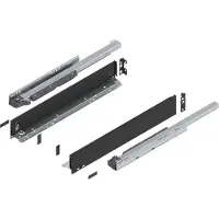 Blum LEGRABOX pure SET Höhe M, BLUMOTION S, 40kg, NL 600, Carbonschwarz