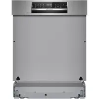 Bosch SMI6ECS12E, Serie 6, Teilintegrierter Geschirrspüler, 60 cm, Gebürsteter Stahl