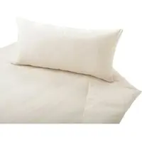 Cotonea Satin Bio Bettwäsche Superbe 135x200 cm + 80x80 cm | natur - beige