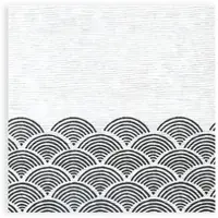 Plock GmbH SemyTop Motivservietten Bögen schwarz - 40x40 cm - 4-lagig - 1600 Servietten