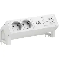 Bachmann DESK2 PURE WHITE 2xCEE7/3