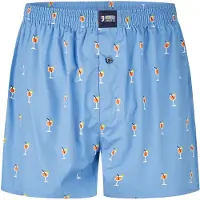 Happy Shorts Herren Webboxershorts - American Style, Baumwolle, gemustert