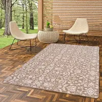 Snapstyle In- und Outdoor Teppich Beidseitig Newport Beige Blumen, Größe:80x200 cm