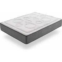 Moonia Hexacare Pocket Spring, Doppelt / volle Größe, High density foam mattress, Weiß, Viskose, 1350 mm, 2000 mm