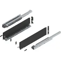 Blum LEGRABOX pure SET Höhe K, BLUMOTION S, 40kg, NL 550, Carbonschwarz