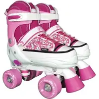 Best Sporting Rollschuhe für Kinder und Jugendliche, ABEC 7 Carbon, pink / weiß, Größe: 36-39