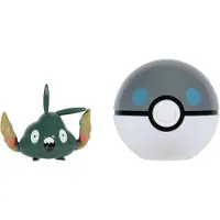 Jazwares PKW3140 - Pokémon - Clip'n'Go Poké Balls - Unratütox + Schwerball