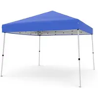 StarTech.com Pop Up Pavillon - Partyzelt 3x3 m - Schräg stehende Beine - Stahlgestell - Oxfordstoff - Mit 2,4x2,4 m Dachplane - Blau