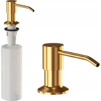 Granitan - Seifenspender - Spülmittelspender 360 ml - Spender Gold - Einbau