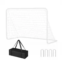StarTech.com Fußballtor - Tragbares klappbares Tor 1,8x1,2 m - Stabiler Stahlrahmen - Trainingsnetz mit Tragetasche - Für Kinder und Erwachsene - Weiß