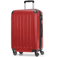 Hauptstadtkoffer - Alex - Hartschalen-Koffer mit Erweiterung Reisekoffer Hardcase Check-In Luggage 15-20 kg, expandable Trolley glossy 65 cm, 74 L,Rot