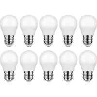 Modee Lighting E27 LED Kugellampe P45 2,9W 250lm 2700K Warmweiß 10 Stück