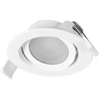 Osram LED-Einbauleuchte, 4,9W, 2700K, 220lm, warmweiß, IP20, dimmbar, weiß, 3er Set