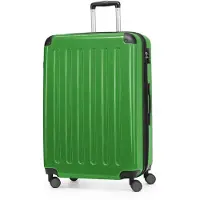 Hauptstadtkoffer - Alex - Großer Hartschalen-Koffer mit Rollen Trolley XL Rollkoffer Dehnfalte Reisekoffer 120L, TSA-Schloss,Grün