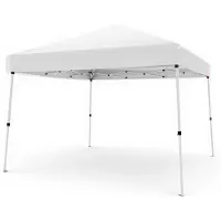 StarTech.com Pop Up Pavillon - 3 x 3 m Faltzelt mit Schrägbeinen - Stahlgestell - Oxford Dach 2,4 x 2,4 m - Tragbarer Gartenpavillon - Weiß