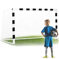 Neo-Sport Fußballtor 300 x 200 x 120 cm NS-465 schwarz-weiß
