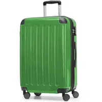Hauptstadtkoffer - Alex - Hartschalen-Koffer mit Erweiterung Reisekoffer Hardcase Check-In Luggage 15-20 kg, expandable Trolley glossy 65 cm, 74 L,Grün