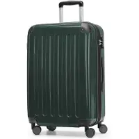 Hauptstadtkoffer - Alex - Hartschalen-Koffer mit Erweiterung Reisekoffer Hardcase Check-In Luggage 15-20 kg, expandable Trolley glossy 65 cm, 74 L,Waldgrün