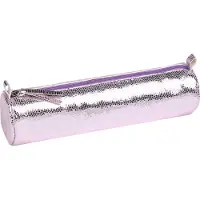 Clairefontaine 4x Céleste Schlampermäppchen Leder Ø5,5x22cm rosa 410106C