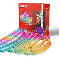 Briloner LEUCHTEN LED-Streifen "COB Stripes", bunt (weiß, neutral), Gesamtlänge 3m, Lichterketten, LED-Streifen