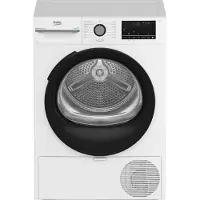 Beko BMGT491SBI_IT, Freistehend, Frontlader, Wärmepumpe, Weiß, Drehregler, Berührung, Schwarz