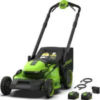 Greenworks POWERALL 48V (24V x 2) Rasenmäher 51cm mit Radantrieb - 2x 6Ah Akkus