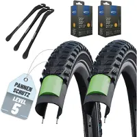Schwalbe 2er Set Reifen Marathon 365 Schwarz Reflex 28 x 2.00 (50-622)" Drahtreifen Modell 2026 + DV + Reifenheber
