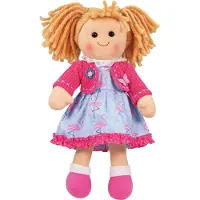 Bigjigs Weiche Kuschelpuppe Maggie - 34 cm