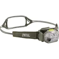 Petzl - Kopflampe für Bergsteigen und Skitourengehen - Swift RL Jungle Green - Khaki