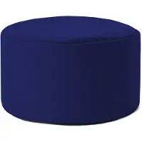 Lumaland 20715, Hocker/Ottomane, Rund, Navy, PVC, Polyester, Erwachsene & Kinder, 45 cm