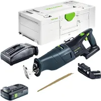 Festool RSC 18 EB-Basic Akku Säbelsäge 18 V Brushless + 1x Akku 4,0 Ah + Ladegerät + Systainer