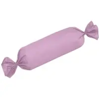 TRAUMSCHLAF Uni Mako-Satin Kissenbezüge Doppelpack 2x Nackenrollenbezug 15x40 cm | mauve - lila