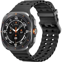 IMoshion Ocean Silikonarmband für Samsung Galaxy Watch Ultra 2 (2026) / Ultra (2024/2025) - Schwarz