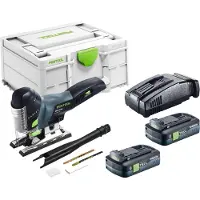Festool PSC 420 EB-Basic Akku Pendelstichsäge 18 V 120 mm Brushless + 2x Akku 4,0 Ah + Schnellladegerät + Systainer