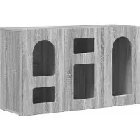 vidaXL Sideboard ELST Graues Sonoma 100 x 35 x 59 cm Holzwerkstoff